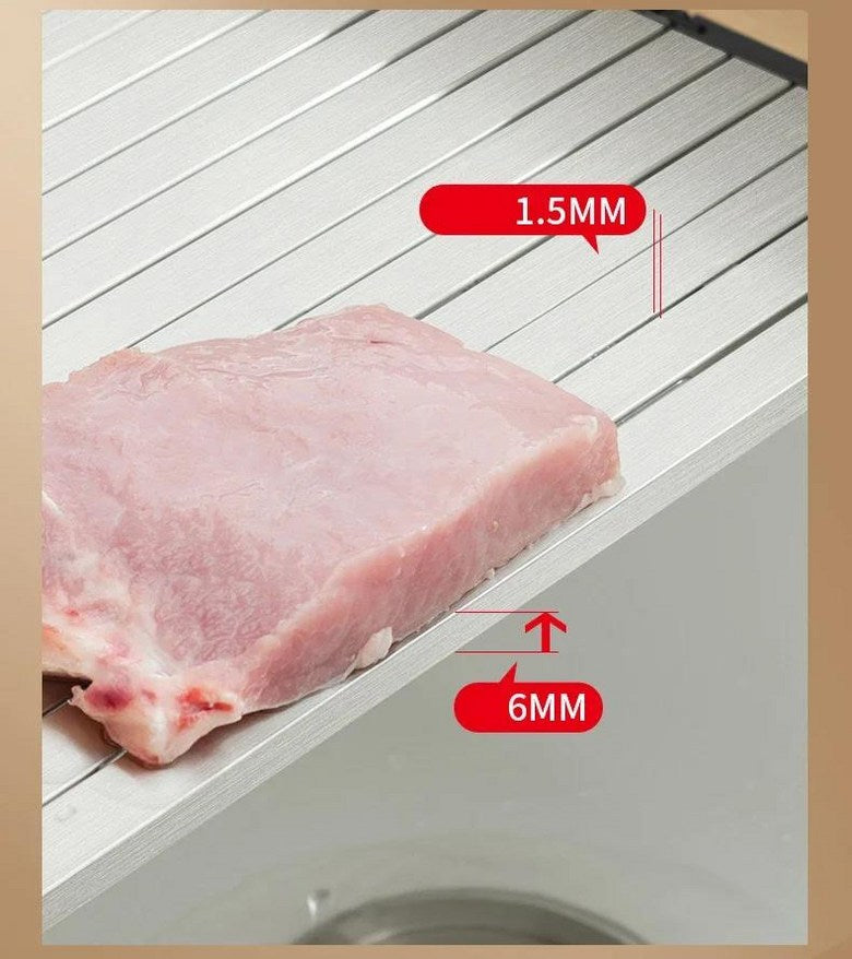 설거지건조대 식기거치대 304 스테인리스강 접이식 싱크대 도마 (16.7in x 11.5in) (Small)