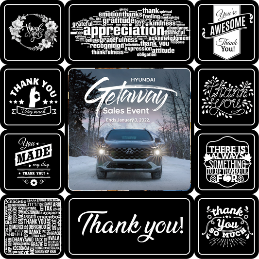 Thank you Professional Gratitude 4X4